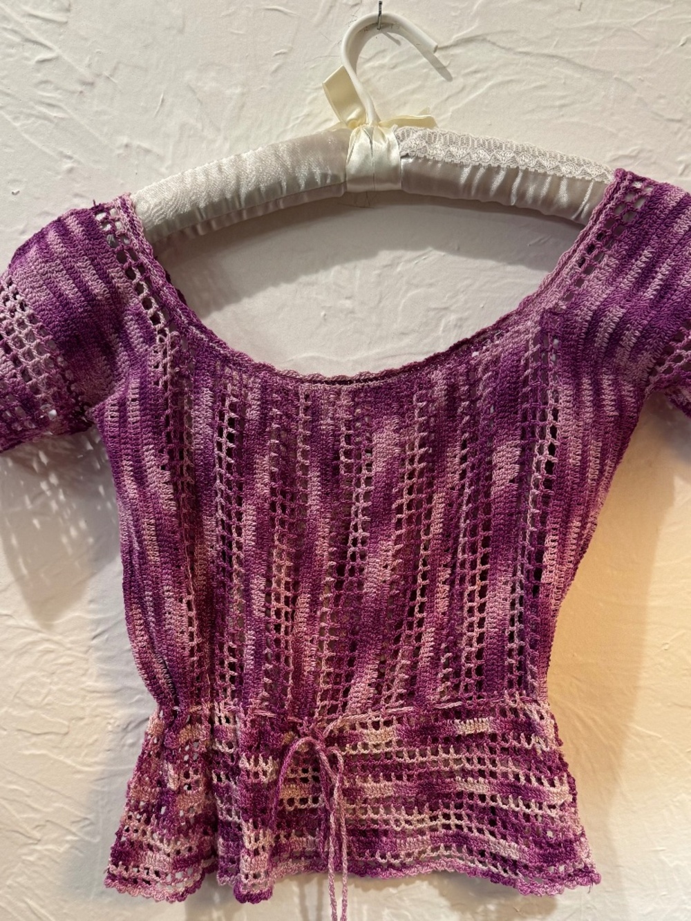 Purple Crochet top